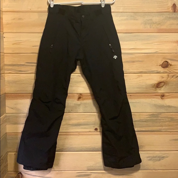 Descente Women’s black snow pants Size 8 small. - Picture 1 of 11